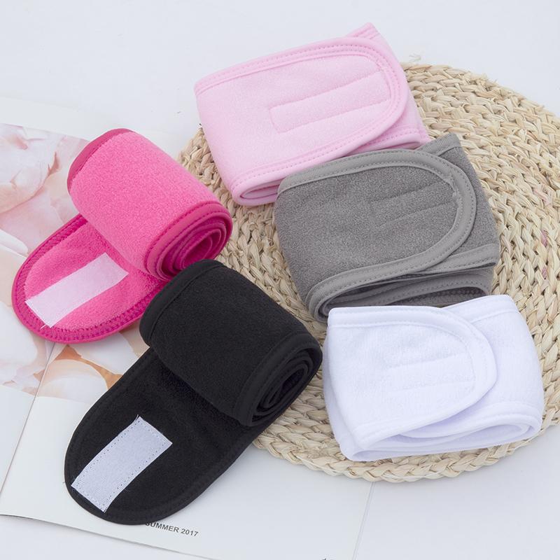 Women Head Band Adjustable Facial Yoga Headband Bath Makeup Hair Band for Face Washing Soft Toweling Hair Make Up Accessorie