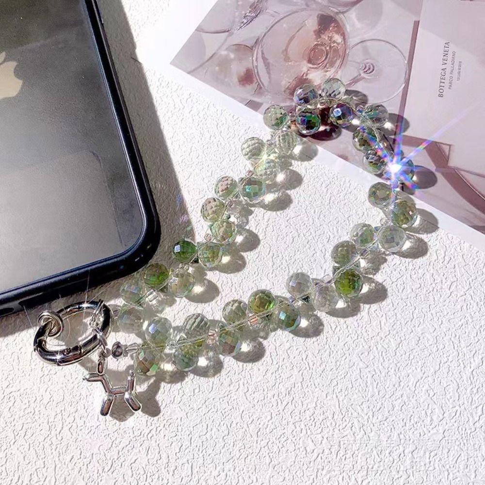 Цветной стразовый кристальный бисер ремешок для телефона с собакой шнурок для мобильного телефона подарок на Новый год