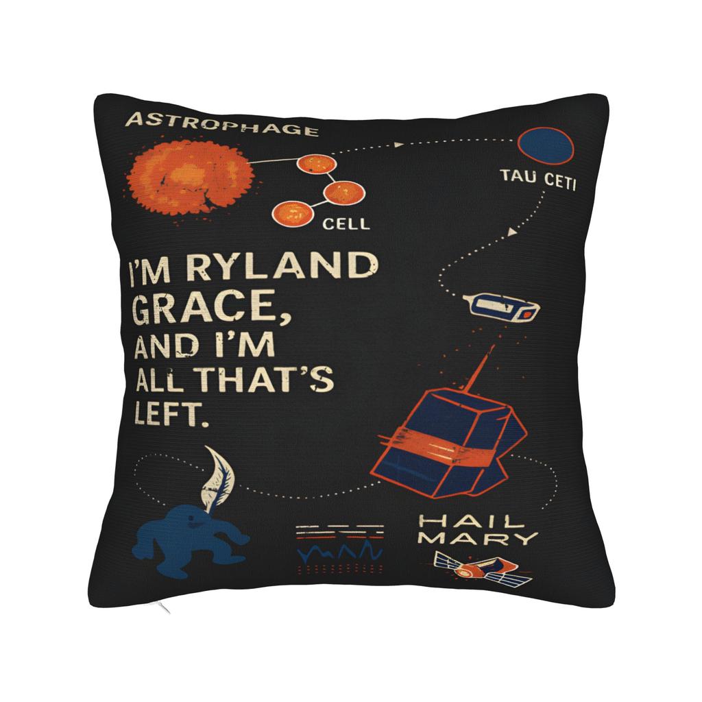 Project Hail Mary Pillowcases Cute Funny Pillow Case For Office Car Home Decor Soft Pillow Cover