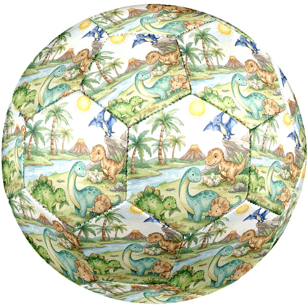 1pc Dinosaur Adventure Scene Theme Soccer Ball Football, Size 5, Lightweight PVC, Outdoor Training Soccer Ball,Gift c6581