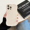 Чехол Wave Side Liquid Silicone для iPhone 11 12 13 14 15 Pro Max Mini Xs X XR 6 6s 7 8 Plus SE Cream Soft Cover Fundas