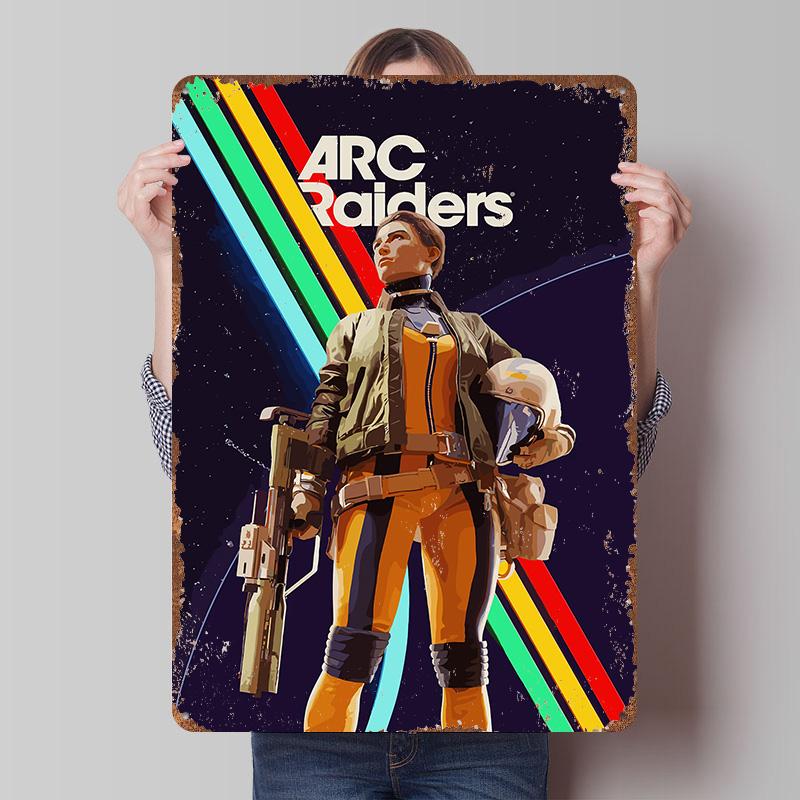 Arc Raiders Game Metal Poster Customized Wall Art Retro Vintage Tinplate Signs for Room Decoration Garage Decorations Wand Deko
