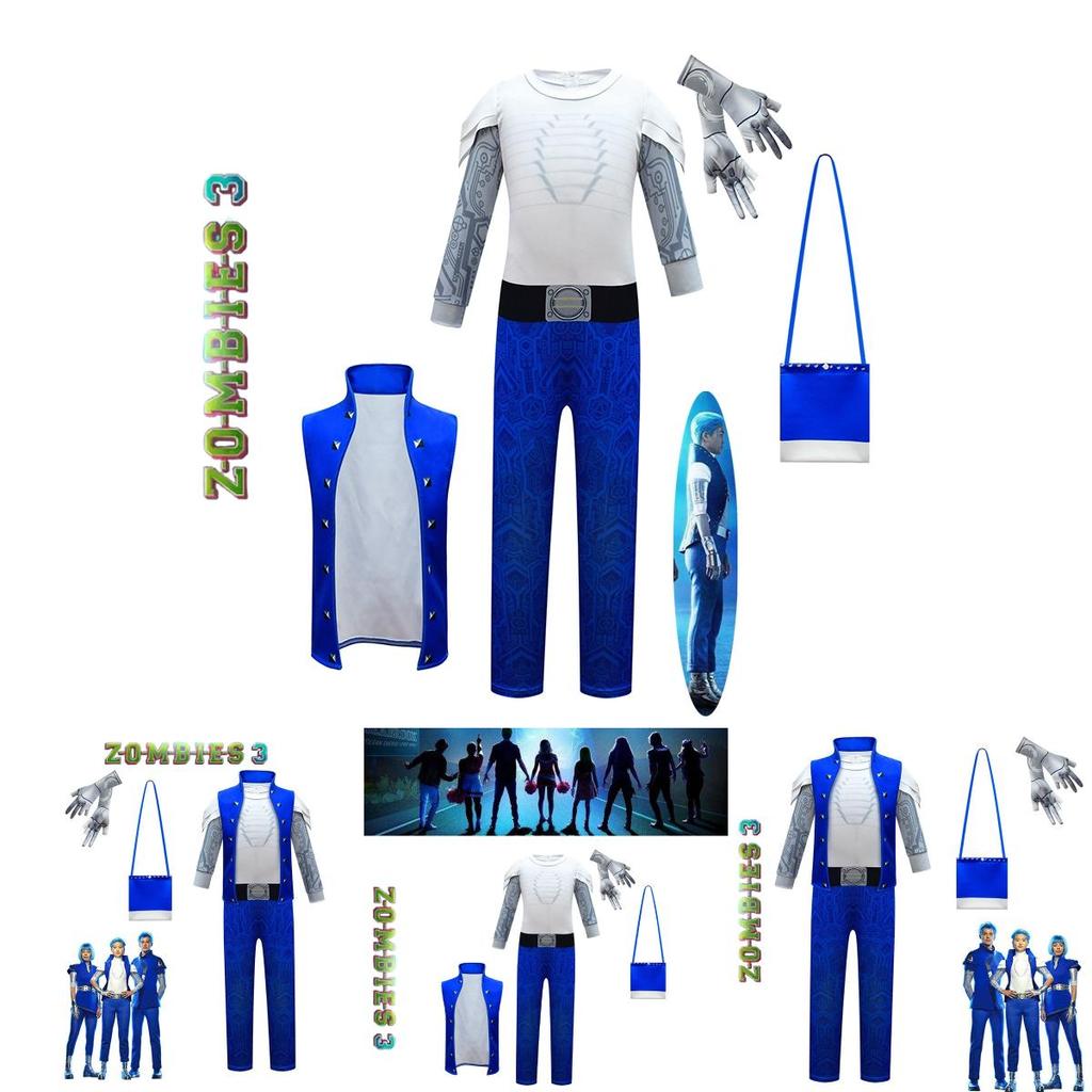 Bright And Durable Zombie 3 Alien Cosplay Costume For Kids Perfect For Halloween And Carnivals