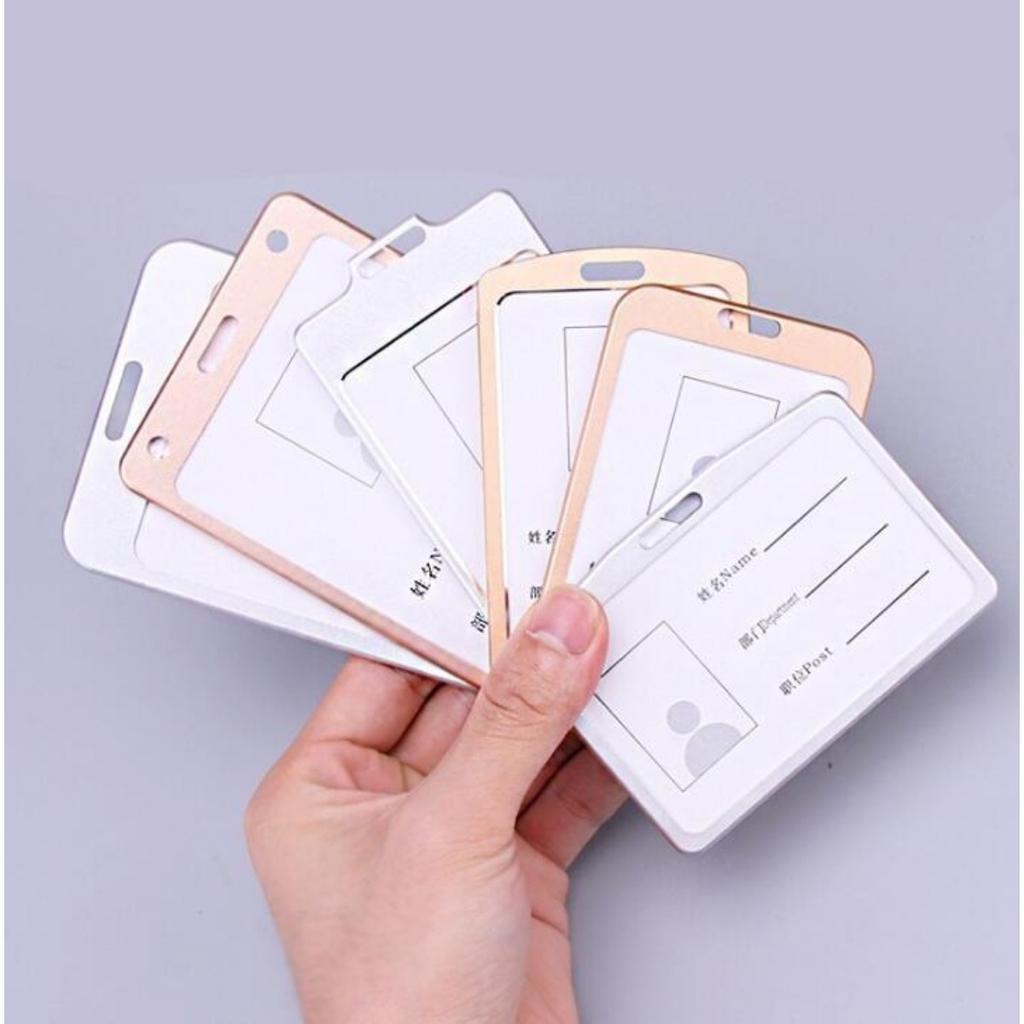 Алюминиевый держатель для визитной карточки с металлическим корпусом