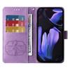 For Google Pixel 9a Leather Case Butterfly Floral Imprint Wallet Stand Cover