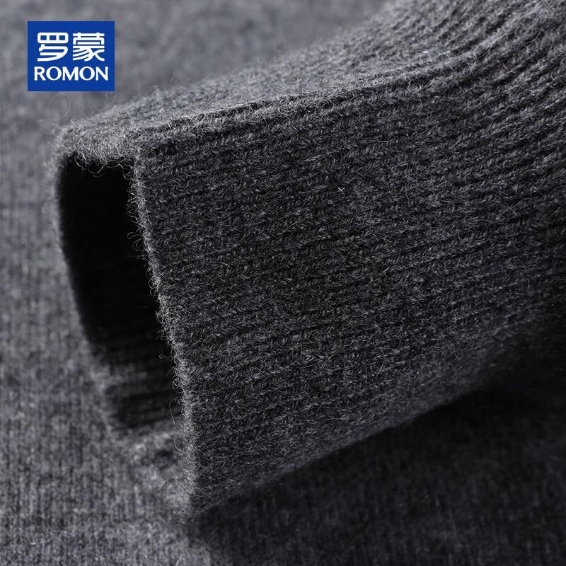 ROMON Мужской свитер из 100% чистого кашемира, толстый, с круглым вырезом