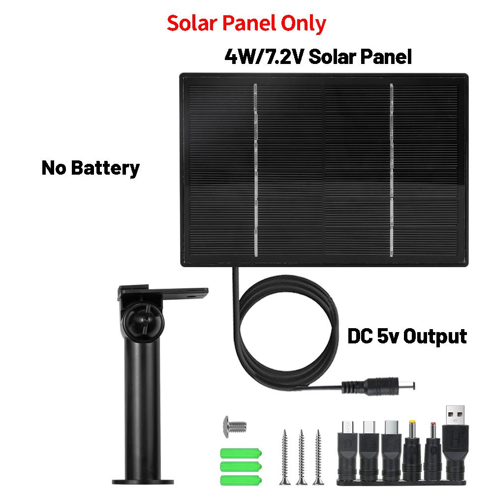 D4 Комплект солнечной панели Mini 5V Output Solar Power Bank CCTV Camera USB Type-C 3 в 1 Порты Контроллер Встроенные зарядные устройства для аккумуляторов