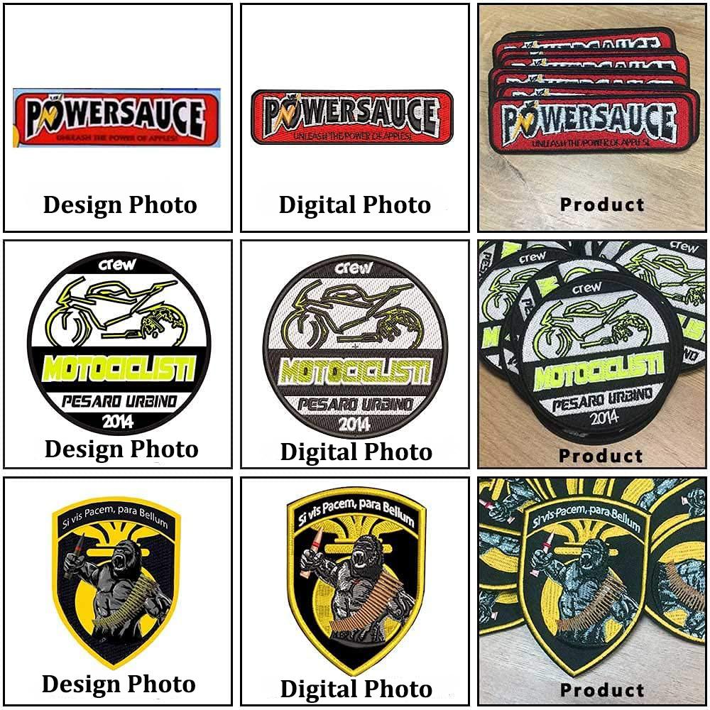 Custom Embroidered Patches Personalized Custom Embroidery Logo Military Tactical Badge Hook and Loop Clothing Hat Bags Accessory