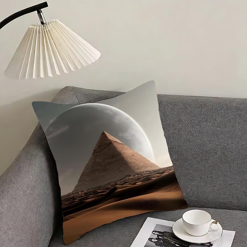 Pyramid Fashion Cushion Cover Pillowcase Ultra Soft Skin Friendly Fabric Cloud Like Comfort Concealed Zipper