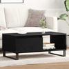 Coffee Table Black Oak Effect 90 x 50 x 36.5 cm Engineered Wood