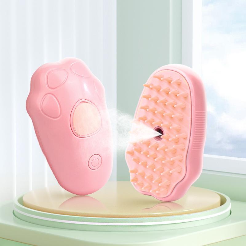 Pet Grooming Folding Floating Hair Brush Comb Pet Cleaning Supplies Rechargeable Massage Brush Rotatable Cat  Dog Multi-functional Spray  Accessories