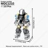 MOOXI Модель Робота Меха Танка из Фильма и Игры MOC Кирпичи Творческий DIY Сборные Строительные Блоки Совместимые с Игрушками из Коллекции Фигурок