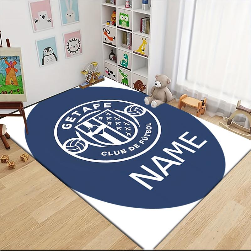 Custom Name Getafe FC Crest Carpet Rug Customizable Soft Washable Anti-Slip Home Living Room Sofa Mats Personalized Rug. 0909220