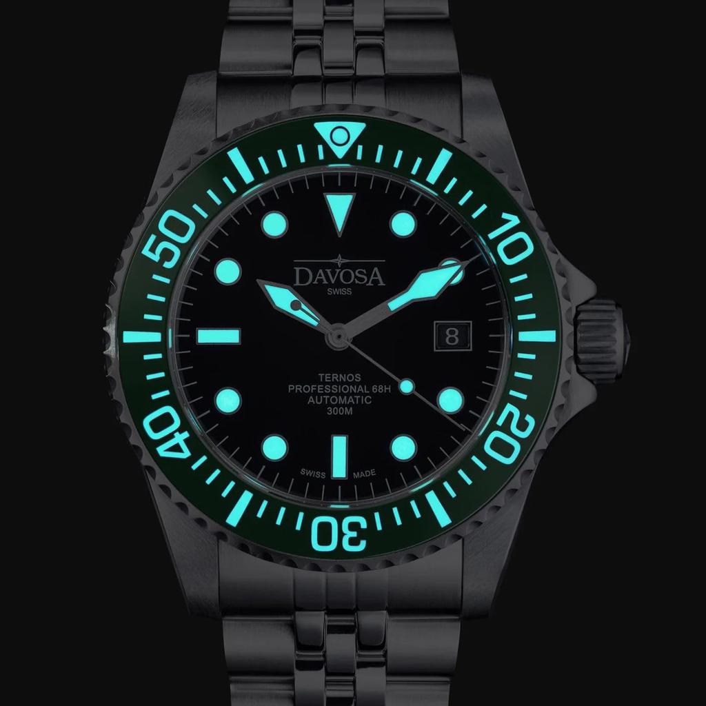 Mechanical Automatic Watch 30 ATM Water Resistant Ternos Swiss Made Silver [Davosa] 161.538.07 Men's