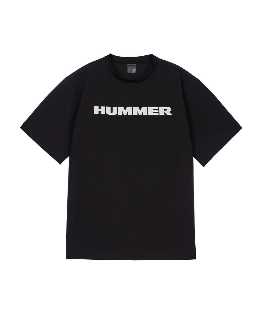 Черная короткорукавная футболка Hummer с фирменным логотипом, охлаждающая, тканая