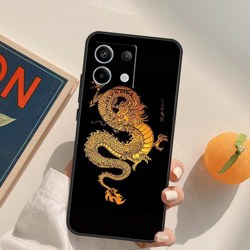 Модный Чехол Funda с Китайским Драконом для Xiaomi Redmi Note 14 Pro 9 10 11 12 13 Pro 10S 11S 12S Redmi 10C 12C 13C 14C