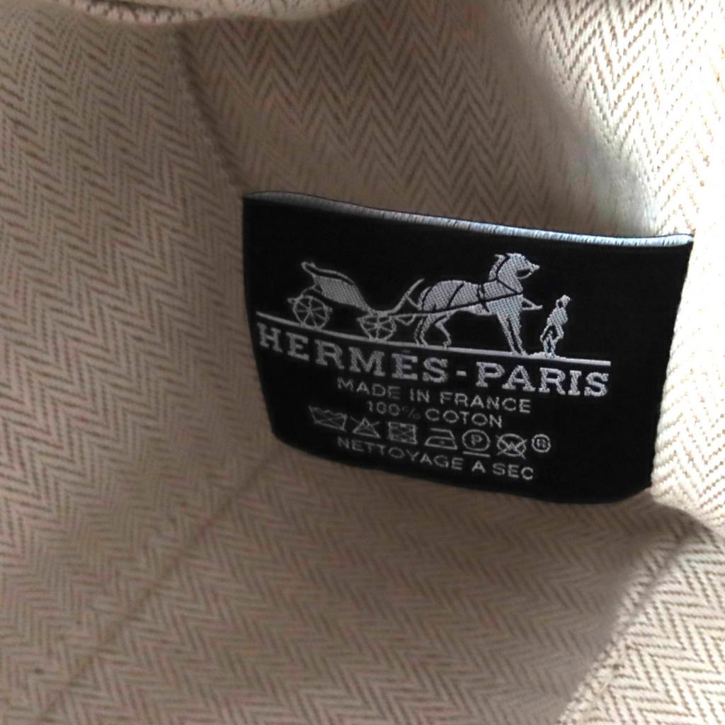Безупречный кошелек HERMES Pouch Bride a Black PM бежевый хлопок Женский Б/У