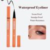 Водостойкая жидкая подводка для глаз, устойчивая к размазыванию и переносу, долговечная, оранжевая подводка для глаз, черная