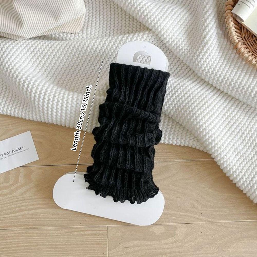 Knitting Lolitas Knitted Socks Cute Sweet Long Stockings Fashion Leg Warmers Autumn Winter