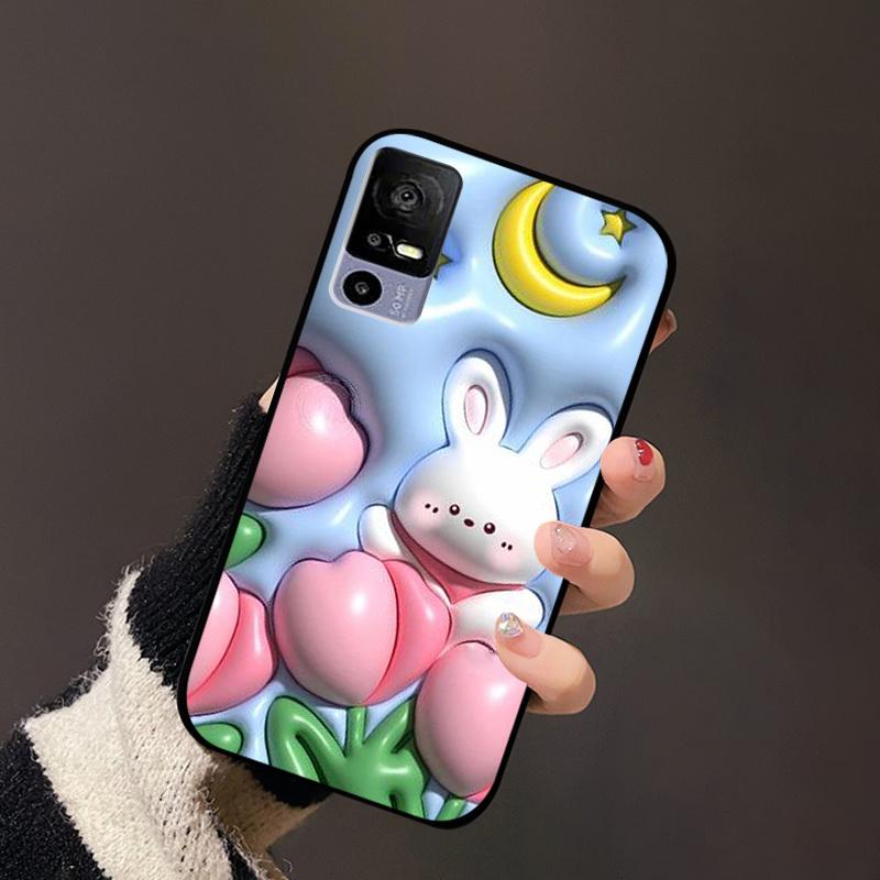 Для TCL 40R 5G Чехол Мягкий Силикон ТПУ Модный Задний Чехол Для TCL 40R T771K T771A T771H Чехол для Телефона TCL40R Coque Окрашенный Бампер