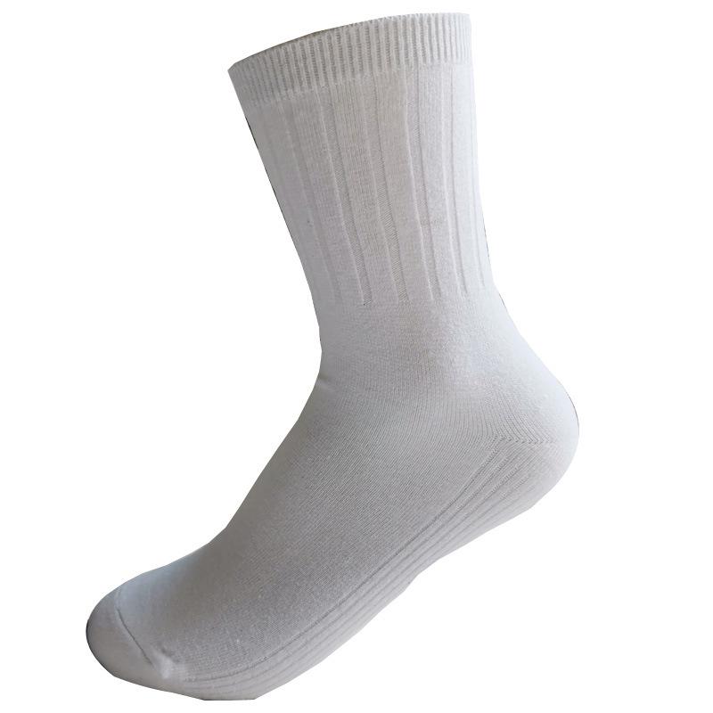 Зимние плотные хлопковые носки средней длины против скатывания для мужчин и женщин – Теплые, прочные, однотонные