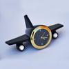 Airplane Table Clock Showpiece - Aeroplane Clock for Office Desk, Study Table - Corporate Gift for Client, Employees, Men, Boys (Black)