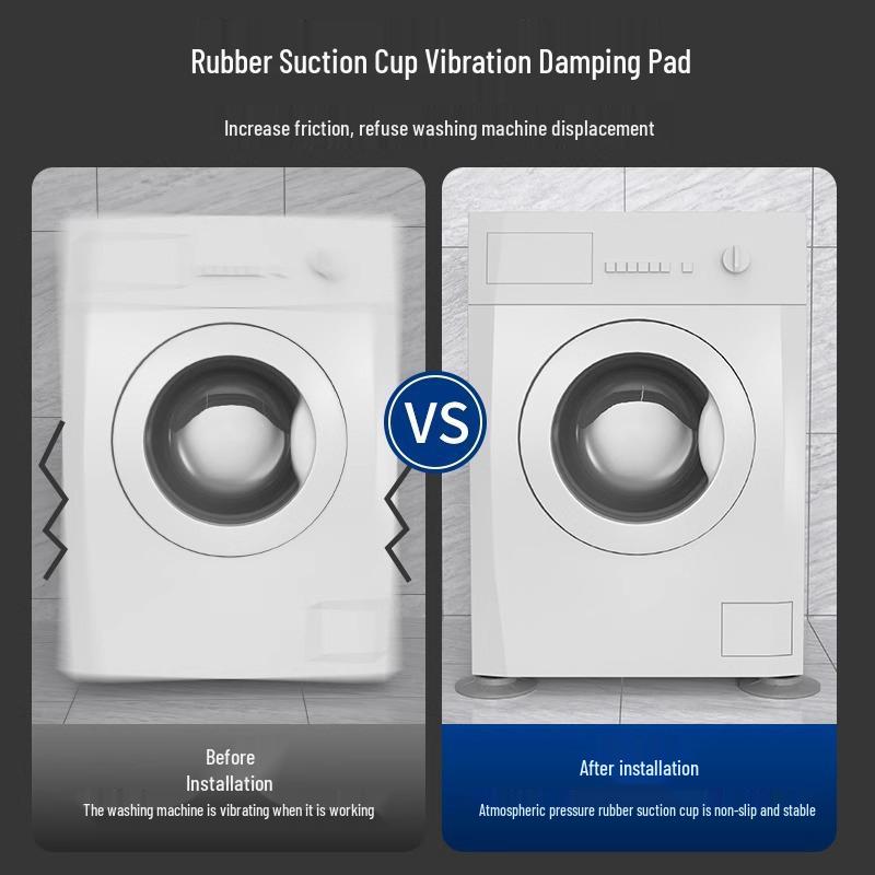 Универсальные антивибрационные, противоскользящие ножки для стиральной машины с основанием на присосках