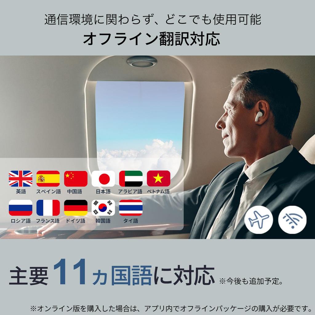 Wooask M3 PLUS Перевод Официальный ИИ Оффлайн ИИ Поддерживает 144 Звонки и Музыка Японский и Оффлайн Наушники, Переводчик, Переводчик, Языки,