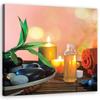 Canvas Print Zen Stones Leaf