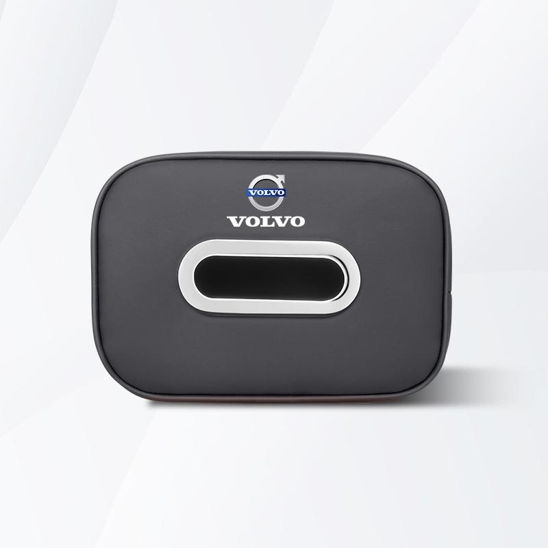 Car Tissue Box Sun Visor Paper Towel Storage Organizer Holder For Volvo ES90 EC40 EX40 EM90 XC90 V90 V60 XC60 V40 S80 S60 S90 C4