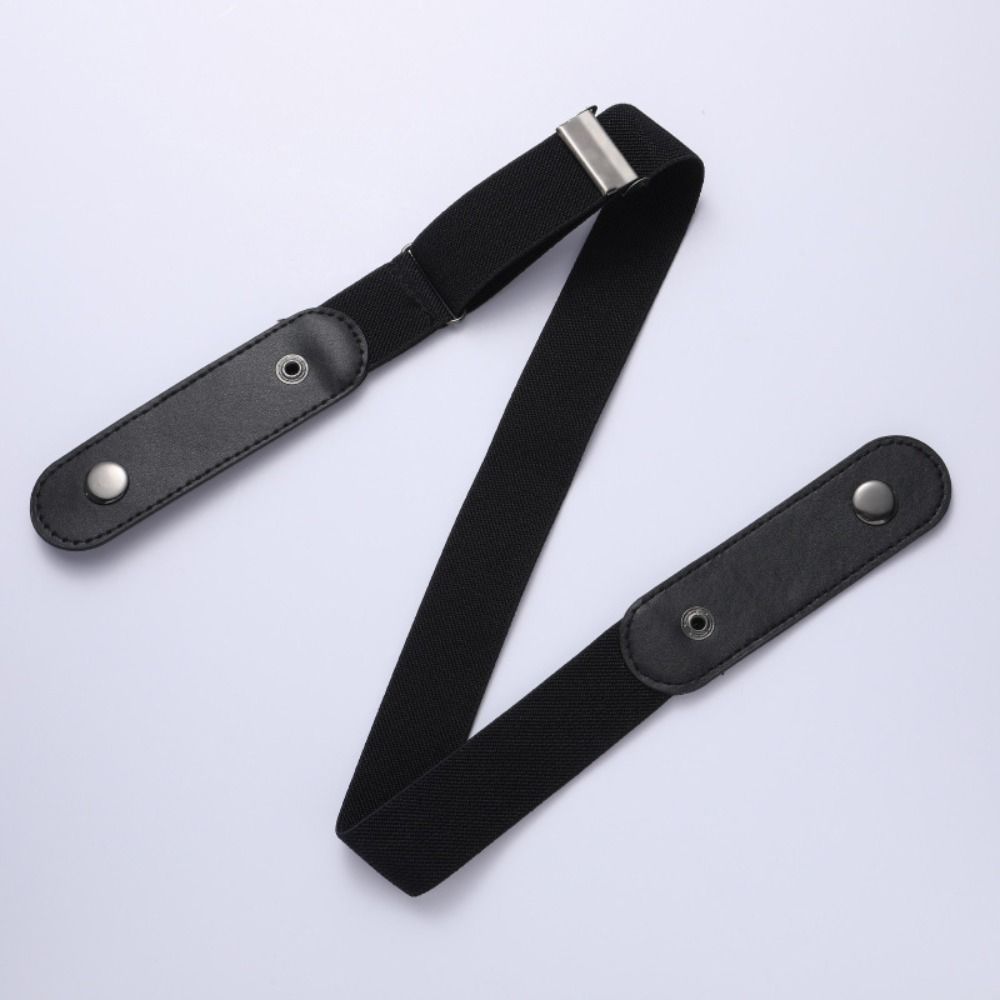 1Pc Versatile Elastic Belt Without Buckle Japanese Decoration Women Ladies Jeans Pants No Buckle Invisible Belt Waistband