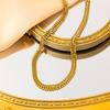 316L нержавеющая сталь двойной заклинание золотой цвет толстый витой браслет цепи женский Ins простой дизайн ювелирные изделия