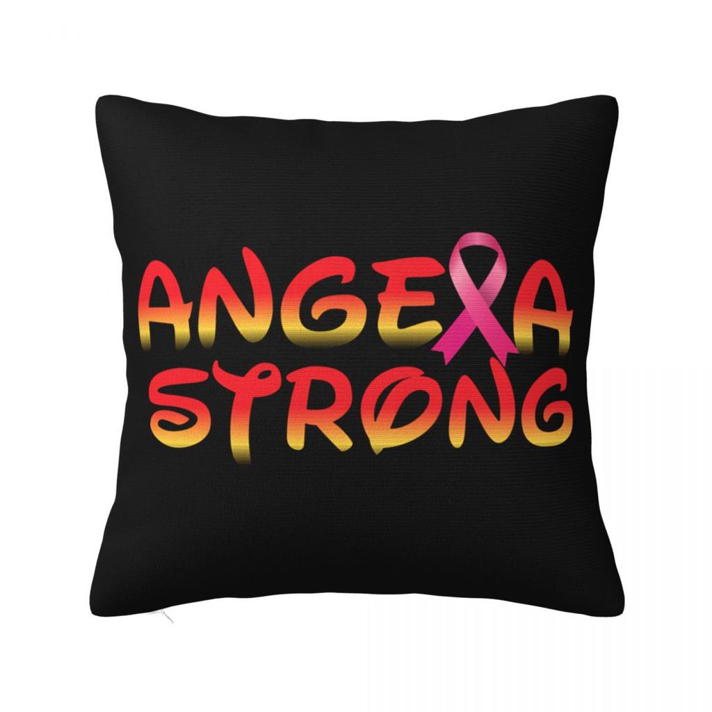 Football Breast Cancer Awareness Support Pillow Covers Car Cushion Cover Cute Pillowcase 4040