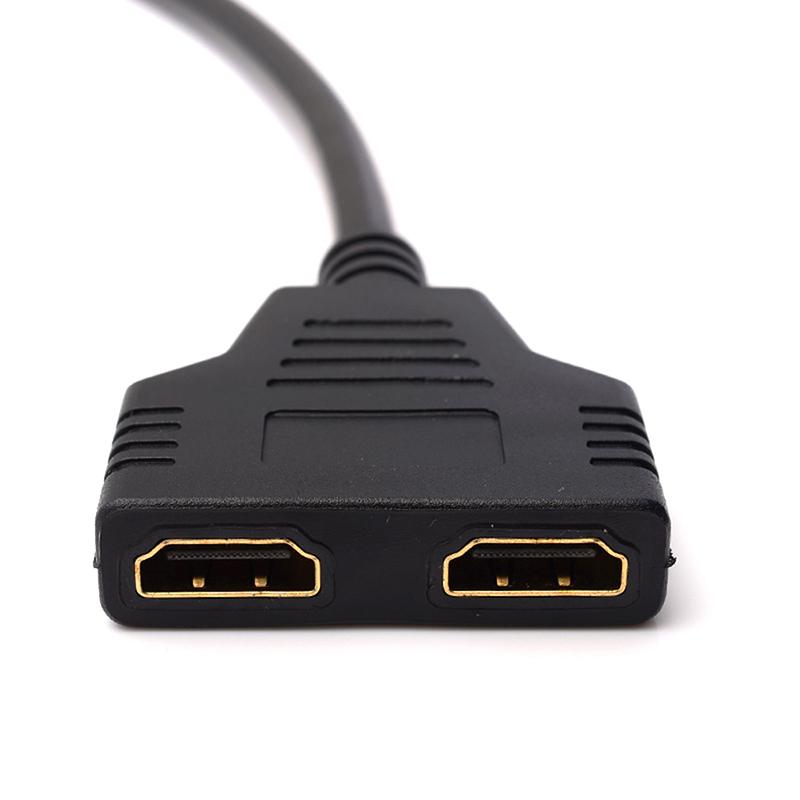 Hdmi 2 Dual Port Y Splitter 1080P Hdmi V1.4 Male To Double Female Adapter Cable