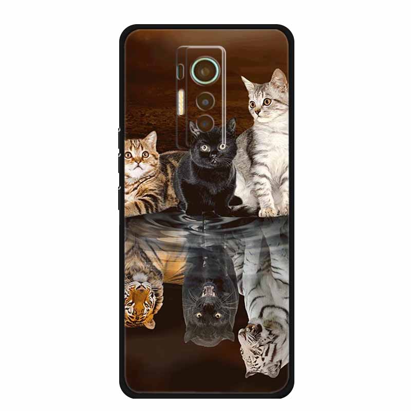 For Tecno Phantom X 2021 Case Luxury TPU Silicone Soft Cover Phone Cases for PhantomX 2021 AC8 Protection Cartoon Bumper Etui