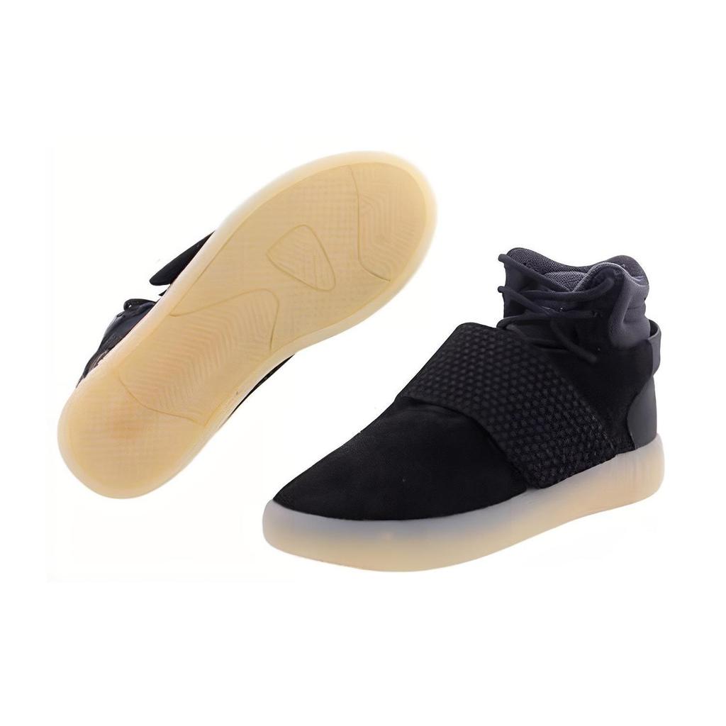 adidas Мужские кроссовки Tubular Invader Strap J Black Core-Black Vintage-White BA9372
