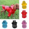 Dog Raincoat Corgi Cloak Style Puppy PU Waterproof Dog Clothes Reflective Pet Windproof Rainproof Hooded Raincoat For Dog