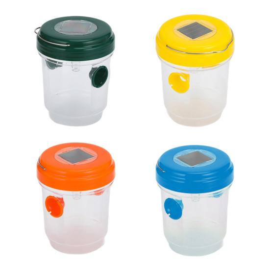 2/4 шт. Уличная подвесная ловушка для ос на солнечной батарее, ловушка для шершней и пчел