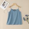 ZANZEA Женские летние однотонные повседневные майки-слинги на бретелях без рукавов