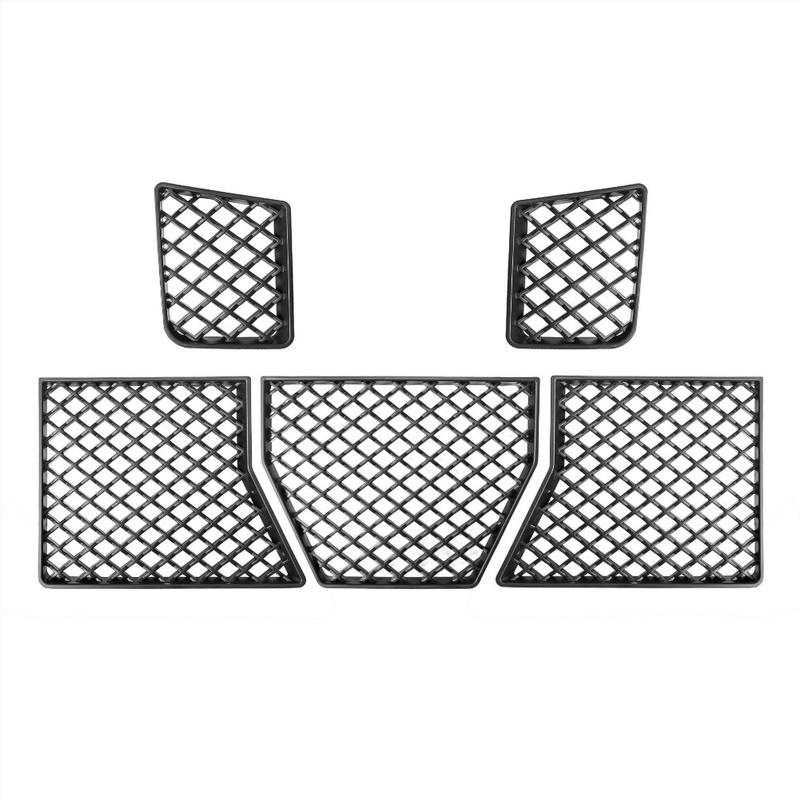5pcs Mesh Grille Guards For Front Bumper Grille Lower Center Decorative Frame For BMW G87 M2 2023-2025 For Radiator Cooling Part