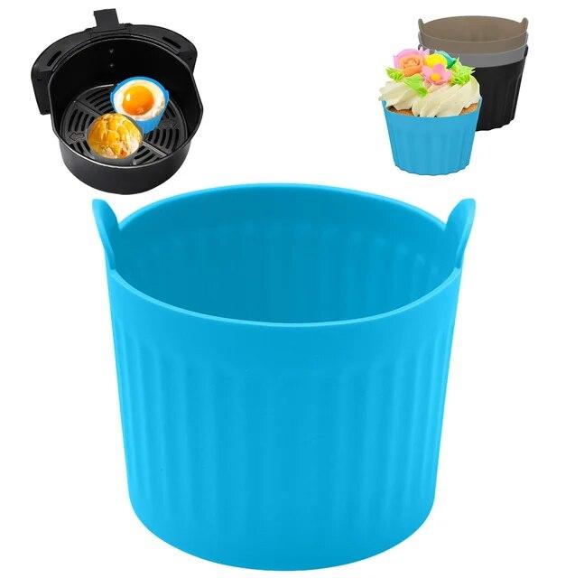 Мини-воздушная фритюрница, силиконовый противень, безопасная для пищевых продуктов многоразовая антипригарная форма, подушечки для микроволновой печи, коврик для выпечки, формы для вкладышей в духовку для фритюрницы