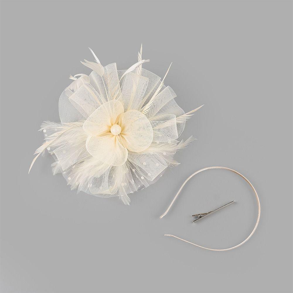 Винтажная сетчатая шляпка-fascinator с цветами и клипсой, перьями, шляпа для Дерби 1920-х, клипса, головной убор для женщин
