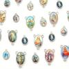 Mix 20Pcs Jesus Virgin Mary Three Hole Charm Pendant for Diy Jewelry Making Accessories Zinc Alloy Religion Pendant.
