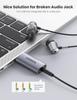 UGREEN USB-адаптер для наушников, внешняя звуковая карта, USB-адаптер для преобразования, встроенный терминал TRRS, прямой тип подключения, идеально подходит для PS5 3,5 мм