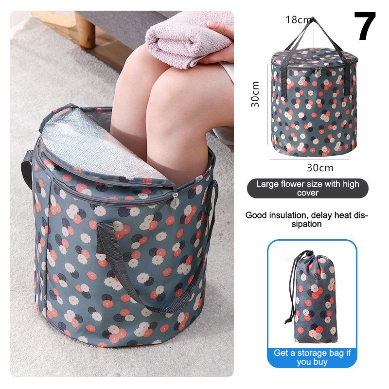 Складная ванна для ног, портативная сумка для ванны, умывальник, ведро для воды, большая вместимость, ванна для ног, спа-массаж, стиральная ванна для путешествий на открытом воздухе