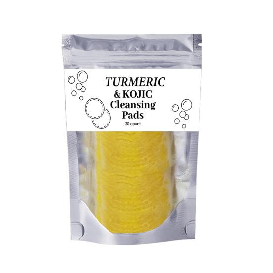 Turmeric Cleansing Pad Turmeric Foam Cleanser for Deep Nourishment Gentle Turmeric Face Wash Exfoliating Pads Hydrating Skin Care Kit