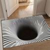 Нескользящий коврик для ванной 3D плоский коврик для двери спальни Креативность Оптическая иллюзия Дверной коврик Дом