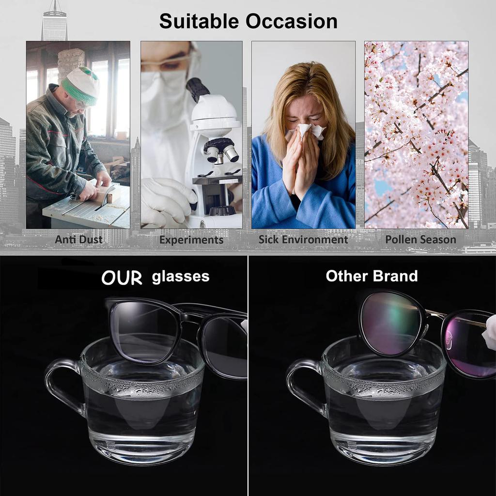 Защитные очки, противотуманные очки, защитные очки, блокирующие синий свет, противопылевые, УФ-защитные очки для мужчин и женщин UV400