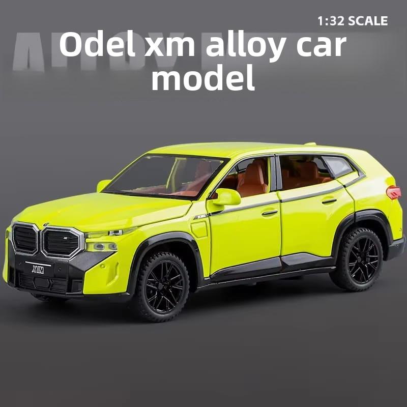 Новый 1:32 BMW XM SUV шестидверный имитация литой игрушечной машинки модель со звуком и светом инерционный механизм детская коллекция игрушек украшения подарок на день рождения мальчика