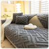 Cream Style Plush Settees Mat Thick and Warm Anti Slip Cushion for Autumn and Winter Soft and Skin Friendly Warm Sofa Blanket Machine Washable